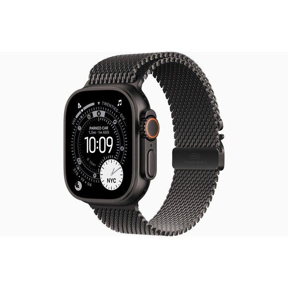 Apple Watch Ultra 3 GPS + Cellular 49mm Medium Black Titanium Milanese MF1Q4LW/A - Picture 2 of 9